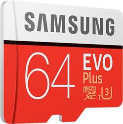 EVO Plus 64GB microSDXC UHS-I U3 100MB/s Full HD & 4K UHD Memory Card with Adapter (MB-MC64GA) Samsung