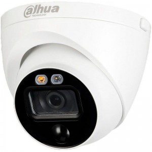 2 МP HDCVI  DH-HAC-ME1200EP-LED (2.8 mm) with light siren camera Dahua