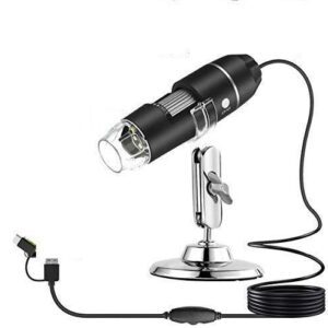 Digital Microscope USB 8 Led 1X-500X  Endoscope Magnifier Video Camera Real 2Mp