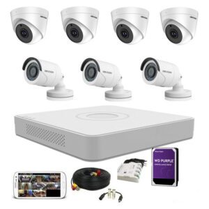 HIKVISION 5MP DOME 8 pcs, BULLET 8 pcs, 16CH 5MP DVR, 16CH SMPS, 2 TB SURVEILLANCE HDD, 2Pcs 180M WIRE BUNDLE FULL KIT