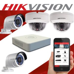 HIKVISION 2MP IP CCTV Camera, 4 Dome, 4 Bullet, 8CH NVR , 2 TB HDD, 200M CAT6Cable ,8 Channel POE with 1 (Up-Link) 16 RJ45