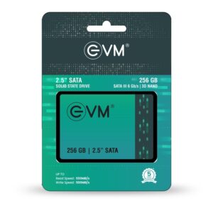EVM25/256GB 256GB SSD 2.5" INCH SATA  GEN 3, 5 Year Warranty