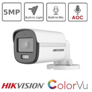 HIKVISION 3K ColorVu Audio Fixed Mini Bullet Camera DS-2CE10KF0T-PFS