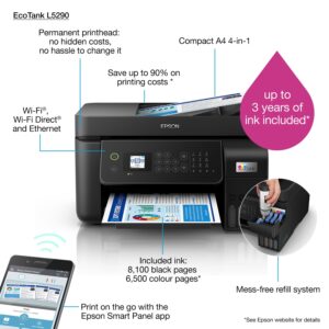 Epson L5290 Wi-Fi All-in-One Print, Scan, Copy, Fax with ADF Ink Tank Printer