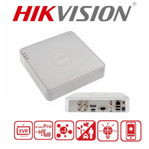 Hikvision 4 Channel H.265 AcuSense DVR [iDS-7104HQHI-M1/S] for CCTV Cameras