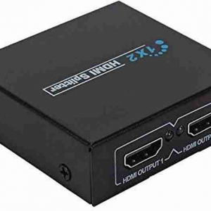 UPORT 1x2 HDMI Splitter 2 Ports, HDMI Splitter 1 in 2 Out, (Black)