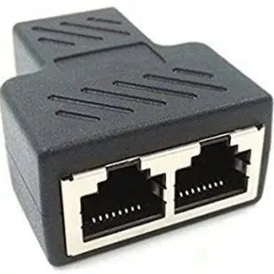 LAN Cable Joiner Coupler 8P8C Female to 2 Female Network LAN Cable