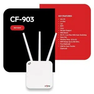 COFE | 4G WiFi | Router | CF-903 | 4G & 5G Sim Support WiFi Router| 512MB Ram | External 3 Antenna