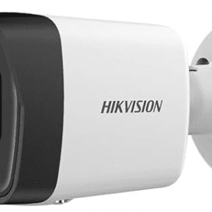 HIKVISION 2 MP Wireless 1080P Smart Hybrid Light Outdoor Bullet Network IP CCTV Camera Built-in Mic with Day/Night Color Vision, Motion Detection [DS-2CD1023G2-LIU] + USEWELL RJ45, White