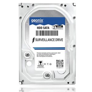 GEONIX 2 TB SATA Hard Drive for Desktop/Surveillance–8.89 cm(3.5 Inch), 6 Gb/s 7200 RPM High Speed Data Transfer, Heavy Duty Hard Disk with 256 MB Cache for Computer PC, 2 Years Warranty
